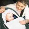 imageYoofoss Baby Car Seat Cover Winter Carseat Canopies Cover to Protect Baby from Cold Wind Super Warm Plush Fleece Baby Carrier Cover for Infant Boys Girls BlackDark Green
