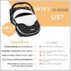 imageYoofoss Baby Car Seat Cover Winter Carseat Canopies Cover to Protect Baby from Cold Wind Super Warm Plush Fleece Baby Carrier Cover for Infant Boys Girls BlackBlack
