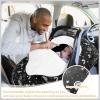 imageYoofoss Baby Car Seat Cover Winter Carseat Canopies Cover to Protect Baby from Cold Wind Super Warm Plush Fleece Baby Carrier Cover for Infant Boys Girls BlackStars