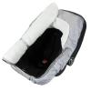 imageYoofoss Baby Car Seat Cover Winter Carseat Canopies Cover to Protect Baby from Cold Wind Super Warm Plush Fleece Baby Carrier Cover for Infant Boys Girls BlackGrey