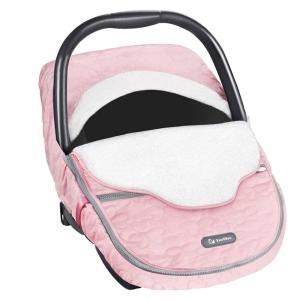 imageYoofoss Baby Car Seat Cover Winter Carseat Canopies Cover to Protect Baby from Cold Wind Super Warm Plush Fleece Baby Carrier Cover for Infant Boys Girls BlackPink