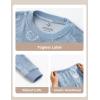 imageYoofoss Toddler Pajamas 100 Organic Cotton Girls Boys Pajamas for Kids Fall Winter Snug Fit Long Sleeves Pjs SetLongblue Planet