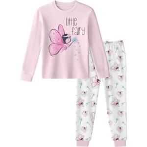 imageYoofoss Toddler Pajamas 100 Organic Cotton Girls Boys Pajamas for Kids Fall Winter Snug Fit Long Sleeves Pjs SetLongpink Angel