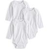 imageYoofoss Baby Bodysuits 100 Organic Cotton Baby Onesie Long Sleeve Baby Boys Girls Clothes Soft Newborn Infant Romper 3 PackWhite