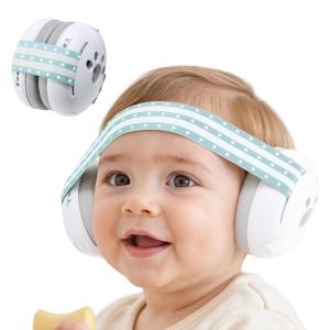imageYoofoss Baby Ear Muffs Noise Protection for Infant and Babies Up to 36 Months  Noise Cancelling Headphones for Ear Protection Sleep Travel Baby EssentialsBlue