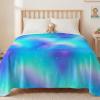imageYoofos Glow in The Dark Blanket for Kids Throw Blanket for Boys Girls Kids Age 112 Soft Fleece Blnaket Bed Sofa Decoc Glowing Space Planet Blanket for Toddler Christmas Toys Gifts 50quotx60quotGradient Teal