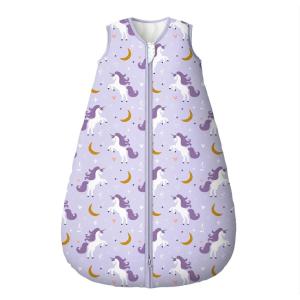imageYoofoss Baby Sleep Sack 1218 Months TOG 25 Baby Wearable Blanket with 2Way Zipper 100 Organic Cotton Fabric Winter Newborn Sleeping Sack Warm Soft Comfy25 Togpurple Unicorn