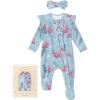 imageYoofoss Baby Pajamas Rayon Made From Bamboo Sleepers Baby Girl Clothes Newborn 03 36 69 Months Footed Pjs SoftBlue Roses