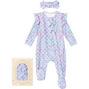 imageYoofoss Baby Pajamas Rayon Made From Bamboo Sleepers Baby Girl Clothes Newborn 03 36 69 Months Footed Pjs SoftMermaid