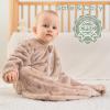 image:imageYoofoss Baby Sleep Sack 612 Months Long Sleeve Sleep Sack 15 Tog Fleece Baby Wearable Blanket with 2Way Zipper Soft Warm15 Togapricot Green Giraffe