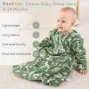 image:imageYoofoss Baby Sleep Sack 612 Months Long Sleeve Sleep Sack 15 Tog Fleece Baby Wearable Blanket with 2Way Zipper Soft Warm15 Togapricot Green Giraffe