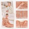 image:imageYoofoss Baby Sleep Sack 612 Months Long Sleeve Sleep Sack 15 Tog Fleece Baby Wearable Blanket with 2Way Zipper Soft Warm15 Togbrown Giraffe