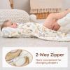 image:imageYoofoss Baby Sleep Sack 612 Months Long Sleeve Sleep Sack 15 Tog Fleece Baby Wearable Blanket with 2Way Zipper Soft Warm15 Togbrown Giraffe