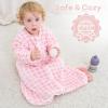 image:imageYoofoss Baby Sleep Sack 612 Months Long Sleeve Sleep Sack 15 Tog Fleece Baby Wearable Blanket with 2Way Zipper Soft Warm15 Togpink Flowers