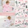image:imageYoofoss Baby Sleep Sack 612 Months Long Sleeve Sleep Sack 15 Tog Fleece Baby Wearable Blanket with 2Way Zipper Soft Warm15 Togpink Flowers