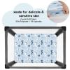 image:imageYoofoss Bassinet Sheets for Baby3Pack Fitted Bassinet Sheets Set Compatible with Halo Bassinest Swivel SleeperBaby DelightAngelblissSoft Breathable Bassinet Mattress Sheets BrownAnimalsUnderwater World