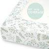 image:imageYoofoss Bassinet Sheets for Baby3Pack Fitted Bassinet Sheets Set Compatible with Halo Bassinest Swivel SleeperBaby DelightAngelblissSoft Breathable Bassinet Mattress Sheets BrownAnimalsGreenleaf