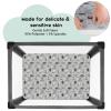 image:imageYoofoss Bassinet Sheets for Baby3Pack Fitted Bassinet Sheets Set Compatible with Halo Bassinest Swivel SleeperBaby DelightAngelblissSoft Breathable Bassinet Mattress Sheets BrownAnimalsFox