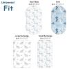 image:imageYoofoss Bassinet Sheets for Baby3Pack Fitted Bassinet Sheets Set Compatible with Halo Bassinest Swivel SleeperBaby DelightAngelblissSoft Breathable Bassinet Mattress Sheets BrownAnimalsUnderwater World
