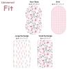 image:imageYoofoss Bassinet Sheets for Baby3Pack Fitted Bassinet Sheets Set Compatible with Halo Bassinest Swivel SleeperBaby DelightAngelblissSoft Breathable Bassinet Mattress Sheets BrownAnimalsPink Floral