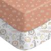 image:imageYoofoss Bassinet Sheets for Baby3Pack Fitted Bassinet Sheets Set Compatible with Halo Bassinest Swivel SleeperBaby DelightAngelblissSoft Breathable Bassinet Mattress Sheets BrownAnimalsAnimal World