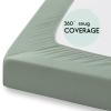 image:imageYoofoss Bassinet Sheets for Baby3Pack Fitted Bassinet Sheets Set Compatible with Halo Bassinest Swivel SleeperBaby DelightAngelblissSoft Breathable Bassinet Mattress Sheets BrownAnimalsApricotgreen