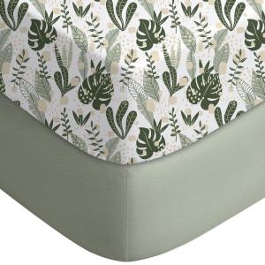 image:imageYoofoss Bassinet Sheets for Baby3Pack Fitted Bassinet Sheets Set Compatible with Halo Bassinest Swivel SleeperBaby DelightAngelblissSoft Breathable Bassinet Mattress Sheets BrownAnimalsGreen  Banana Leaves