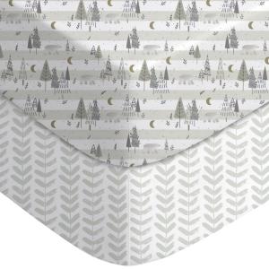 image:imageYoofoss Bassinet Sheets for Baby3Pack Fitted Bassinet Sheets Set Compatible with Halo Bassinest Swivel SleeperBaby DelightAngelblissSoft Breathable Bassinet Mattress Sheets BrownAnimalsForest Bear