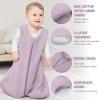 image:imageYoofoss Baby Wearable Blanket TOG 25 Winter Sleep Sack 1824 Months 100 Organic Cotton Toddler Sleeping Sack with 2Way Zipper Warm Quilted Sleep SackPurple