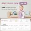 image:imageYoofoss Baby Wearable Blanket TOG 25 Winter Sleep Sack 1824 Months 100 Organic Cotton Toddler Sleeping Sack with 2Way Zipper Warm Quilted Sleep SackPurple
