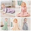 image:imageYoofoss Baby Wearable Blanket TOG 25 Winter Sleep Sack 1824 Months 100 Organic Cotton Toddler Sleeping Sack with 2Way Zipper Warm Quilted Sleep SackPurple