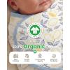 image:imageYoofoss Baby Swaddles for Newborns 100 Organic Cotton Adjustable Swaddle 03 Months 2 Zippers Newborn Swaddle Sack Breathable Soft DurableBlue Squares  Lemon