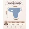 image:imageYoofoss Baby Swaddles for Newborns 100 Organic Cotton Adjustable Swaddle 03 Months 2 Zippers Newborn Swaddle Sack Breathable Soft DurableBlue Squares  Lemon
