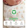 image:imageYoofoss Baby Swaddles for Newborns 100 Organic Cotton Adjustable Swaddle 03 Months 2 Zippers Newborn Swaddle Sack Breathable Soft DurableGradient Orange Floral