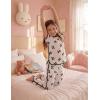 image:imageYoofoss Girls Pajamas Organic Cotton Loose Fit Kids Pjs 2 Piece Sleepwear Short Sleeves amp Long Pants Girls ClothesBlack Bow