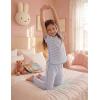 image:imageYoofoss Girls Pajamas Organic Cotton Loose Fit Kids Pjs 2 Piece Sleepwear Short Sleeves amp Long Pants Girls ClothesBlue Stripes