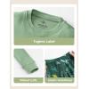 image:imageYoofoss Toddler Pajamas 100 Organic Cotton Girls Boys Pajamas for Kids 4 Piece Snug Fit Long amp Short Sleeves Pjs SetGreen Dinosaur