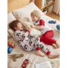 image:imageYoofoss Toddler Pajamas 100 Organic Cotton Girls Boys Pajamas for Kids 4 Piece Snug Fit Long amp Short Sleeves Pjs SetRed Car