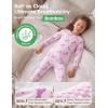 image:imageYoofoss Toddler Pajamas Rayon Made from Bamboo 4 Piece Long Sleeve Pajama Set Kids Pajamas Boys Girls Snug Fit Pjs SetPurple Unicorn  Mermaid