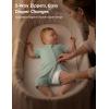 image:imageYoofoss Baby Boy and Girl Romper Rayon Made from Bamboo Short Sleeve Newborn Summer Clothes 2Way ZipperSoft BreathbaleApricot  Green
