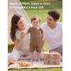 image:imageYoofoss Baby Boy and Girl Romper Rayon Made from Bamboo Short Sleeve Newborn Summer Clothes 2Way ZipperSoft BreathbaleGradient Brown