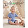 image:imageYoofoss Baby Boy and Girl Romper Rayon Made from Bamboo Short Sleeve Newborn Summer Clothes 2Way ZipperSoft BreathbaleGreen  Grey  Blue
