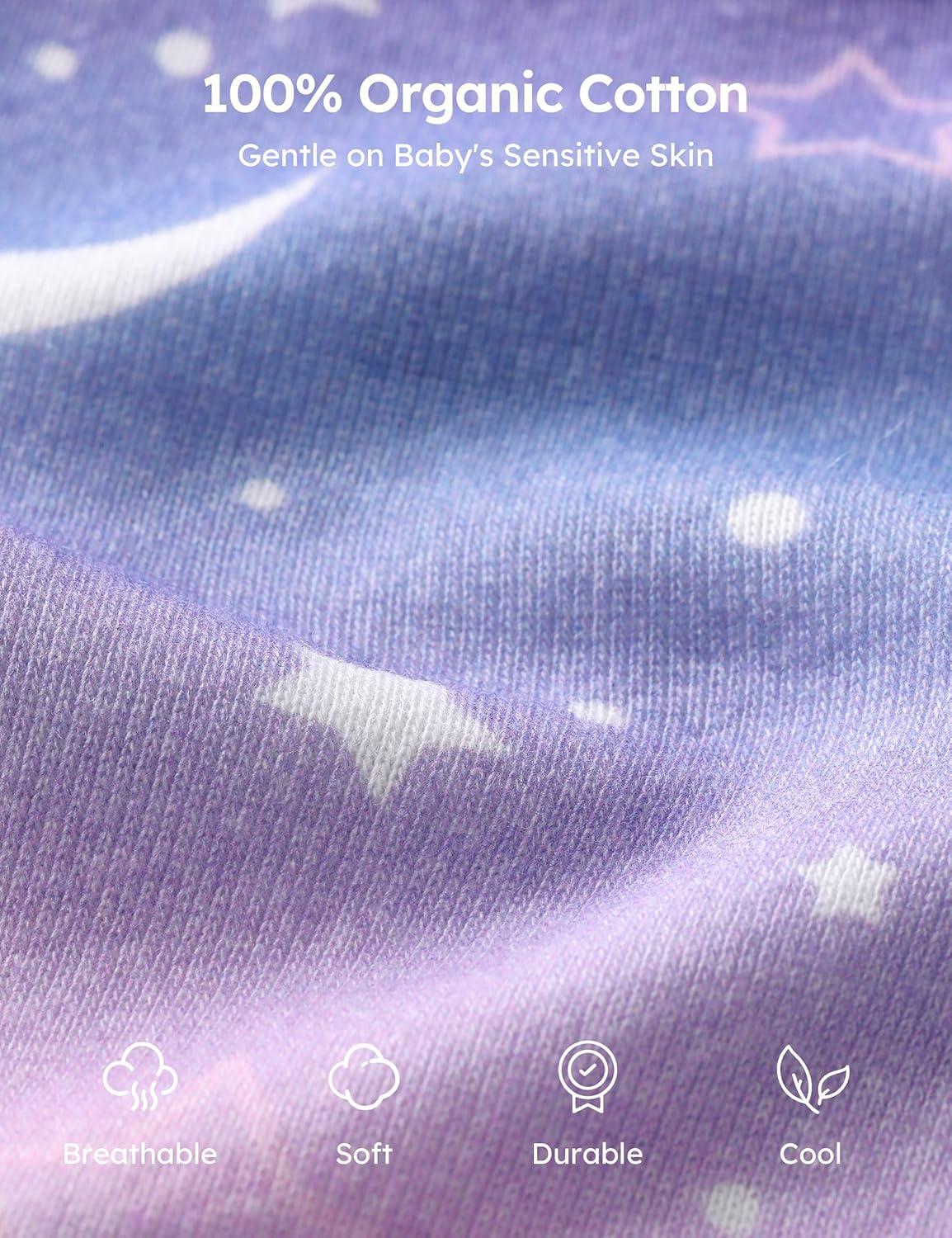 image:imageYoofoss Girls Underwear 100 Organic Cotton Soft Toddler Kids Underwear Tagfree Comfort Girls Panties 6Pack Size 2T10YPurple Butterfly