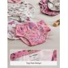 image:imageYoofoss Girls Underwear 100 Organic Cotton Soft Toddler Kids Underwear Tagfree Comfort Girls Panties 6Pack Size 2T10YPink Castle