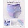 image:imageYoofoss Girls Underwear 100 Organic Cotton Soft Toddler Kids Underwear Tagfree Comfort Girls Panties 6Pack Size 2T10YPurple Butterfly