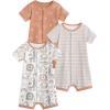 image:imageYoofoss Baby Boy Romper 018 Months 100 Organic Cotton Newborn Summer Clothes Short Sleeve Baby Outfit Soft BreathbaleBrown Giraffe