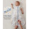 image:imageYoofoss Baby Sleep Sack 2436 Months Wearable Blanket for Babies 100 Organic Cotton 2Way Zipper TOG 05 Toddler Sleeping Sack 3 Pack Sleep Sacks05 Togblue Grid  Lemon