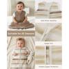 image:imageYoofoss Baby Sleep Sack 2436 Months Wearable Blanket for Babies 100 Organic Cotton 2Way Zipper TOG 05 Toddler Sleeping Sack 3 Pack Sleep Sacks05 Togbrown Striped  Teddy Bear