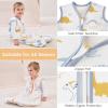 image:imageYoofoss Baby Sleep Sack 2436 Months Wearable Blanket for Babies 100 Organic Cotton 2Way Zipper TOG 05 Toddler Sleeping Sack 3 Pack Sleep Sacks05 Togorange Dinosaur