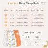 image:imageYoofoss Baby Sleep Sack 2436 Months Wearable Blanket for Babies 100 Organic Cotton 2Way Zipper TOG 05 Toddler Sleeping Sack 3 Pack Sleep Sacks05 Togorange Dinosaur